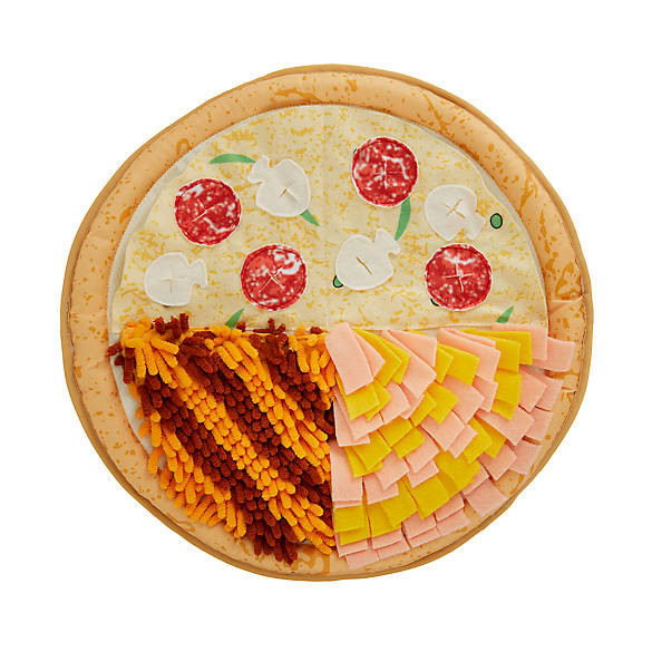 Joyhound Classroom Snuffle Puzzle Pizza Burrow & Play Mat Dog Toy | PetSmart