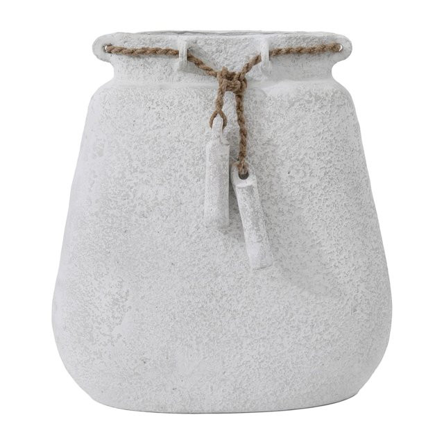 Sagebrook Home 17548-02 18 in. Ecomix Vase with Jute, White - Walmart.com | Walmart (US)