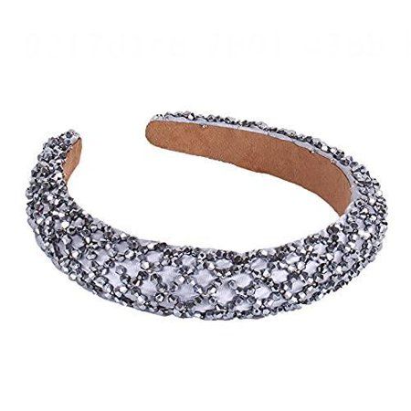 Headband Rhinestone Headbands Glitter Headbands Rhinestone Padded Headband Crystal Embellished Beade | Walmart (US)