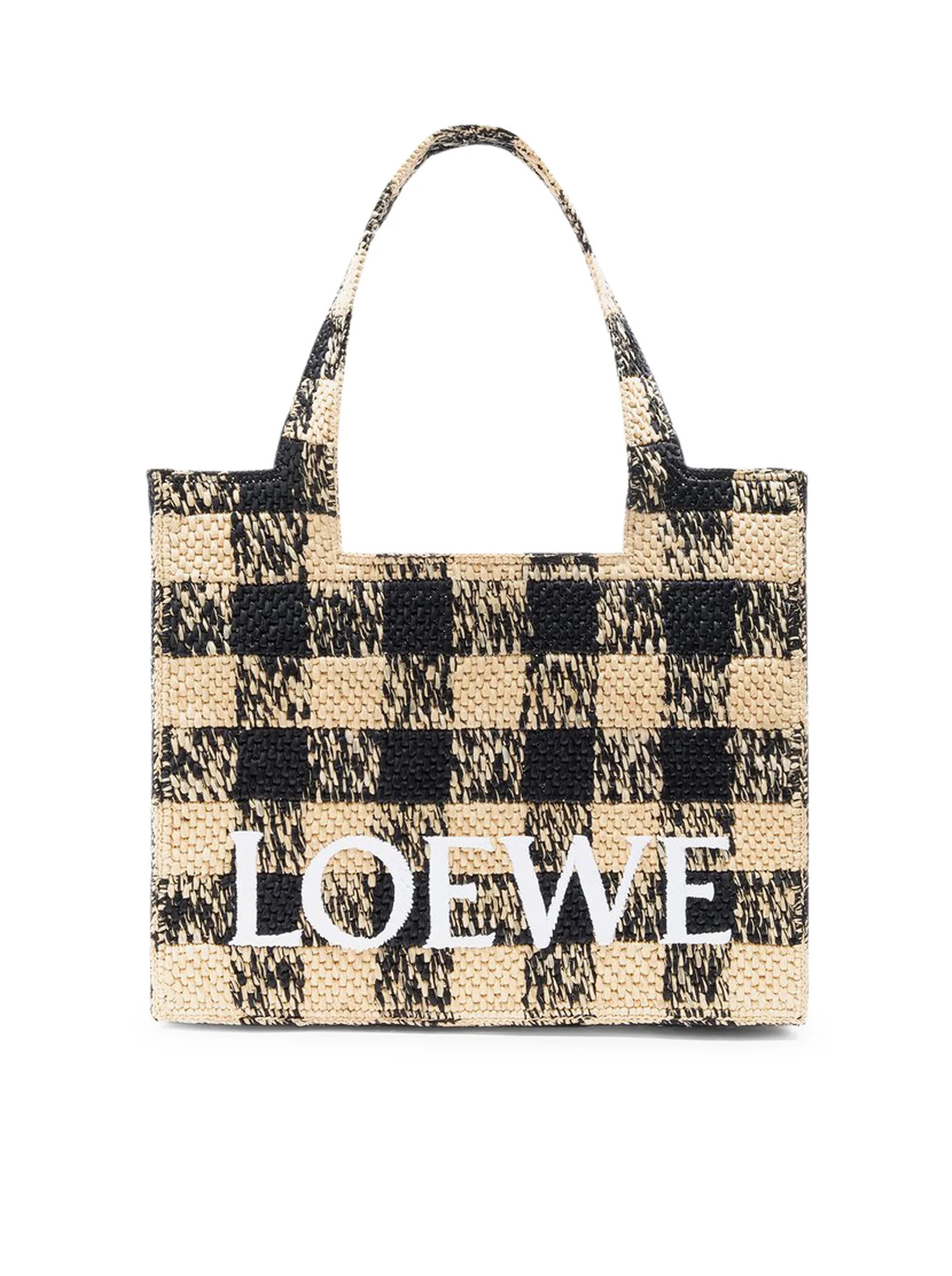 LOEWE FONT LARGE RAFFIA TOTE BAG - Loewe X Paula`s Ibiza - Woman | Suitnegozi INT