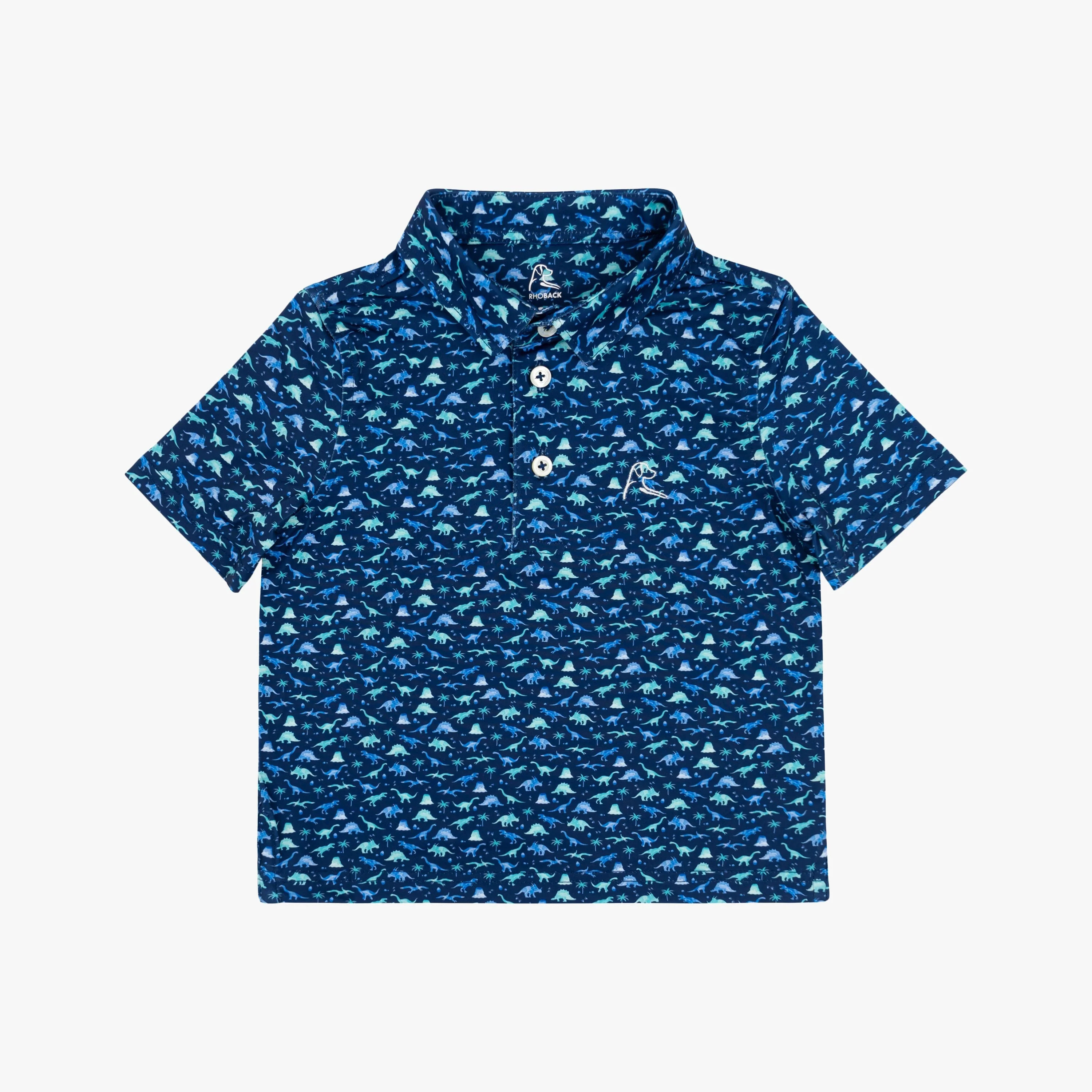 The Lil' Jurassic | Performance Polo | The Jurassic - Admiral Navy The Jurassic | Admiral Navy / 5T | RHOBACK