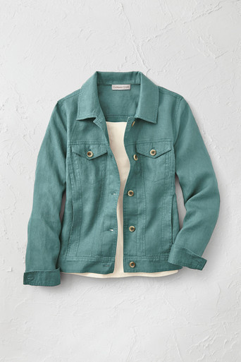 Journeys Lightweight Washable Linen Jacket | Coldwater Creek