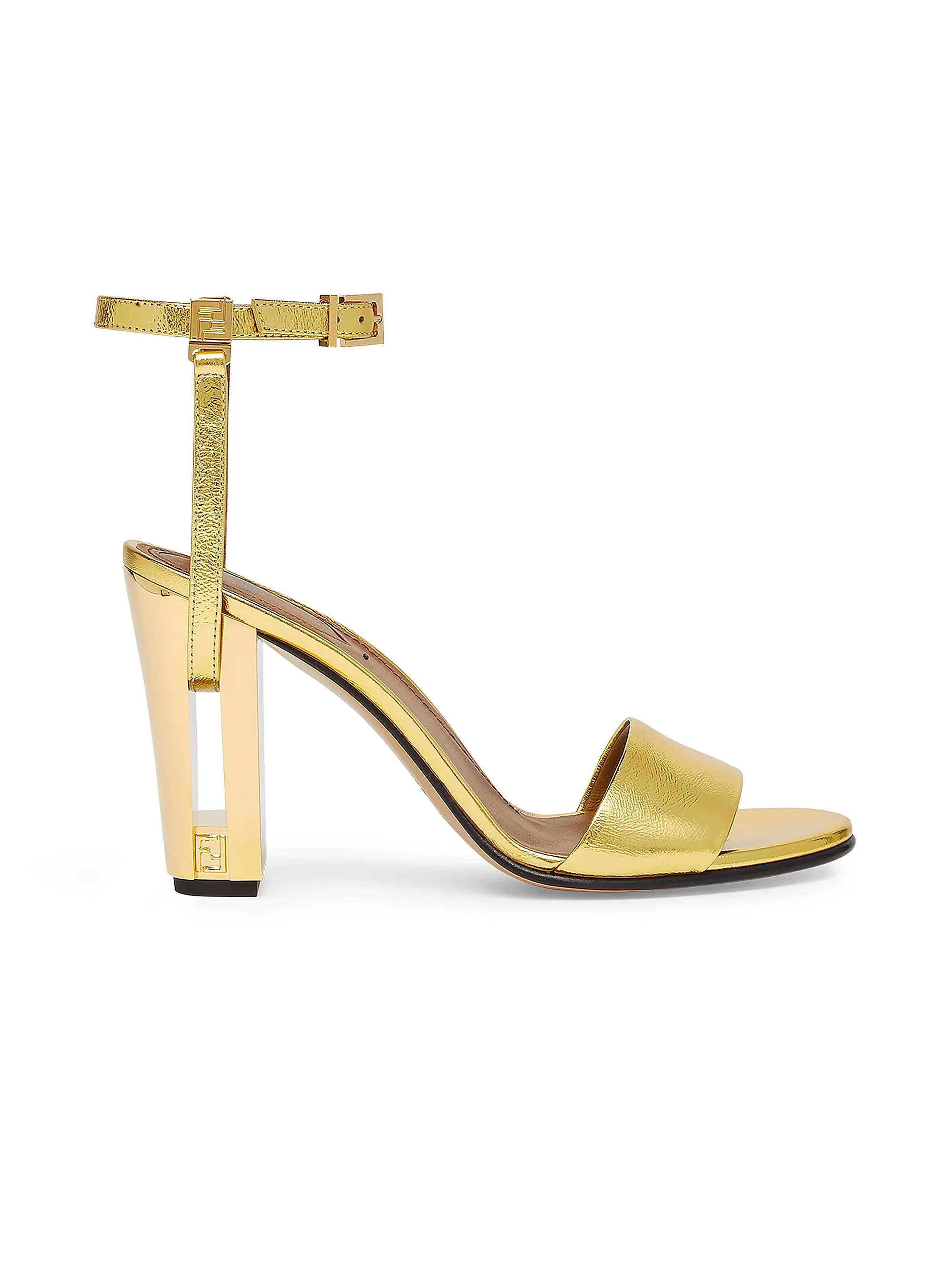 Delfina 95MM Leather Sandals | Saks Fifth Avenue