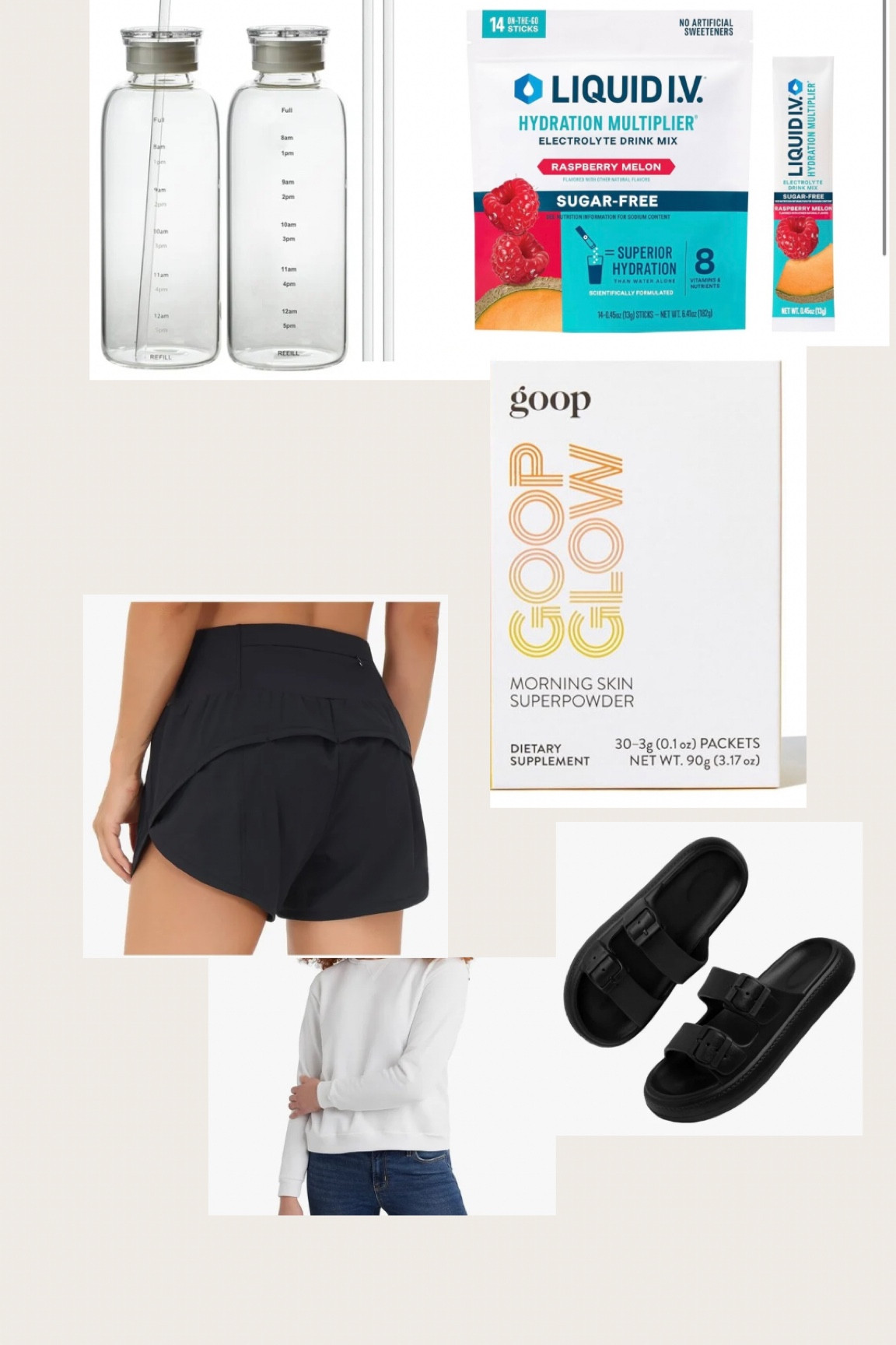 Not so lazy Saturday fit & pre-coffee potion. Ps. This bottle  includes a schedule of when to hydrate, a cap so you can safely shake things up & a straw to slurp!

#LTKFitness #LTKBeauty #LTKActive