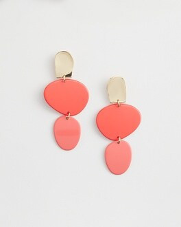 No Droop™ Orange Linear Earrings | Chico's