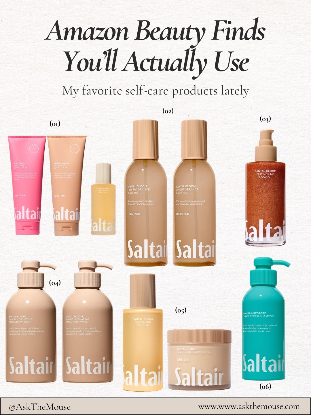 Check out some of my favorite Saltair beauty products! Shop now using the links below ⬇️

#LTKselfcare #LTKBeauty #LTKgrwm