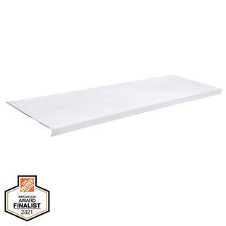 Everbilt 4 ft. x 16 in. Decorative Shelf Cover - White 90340 - The Home Depot | The Home Depot