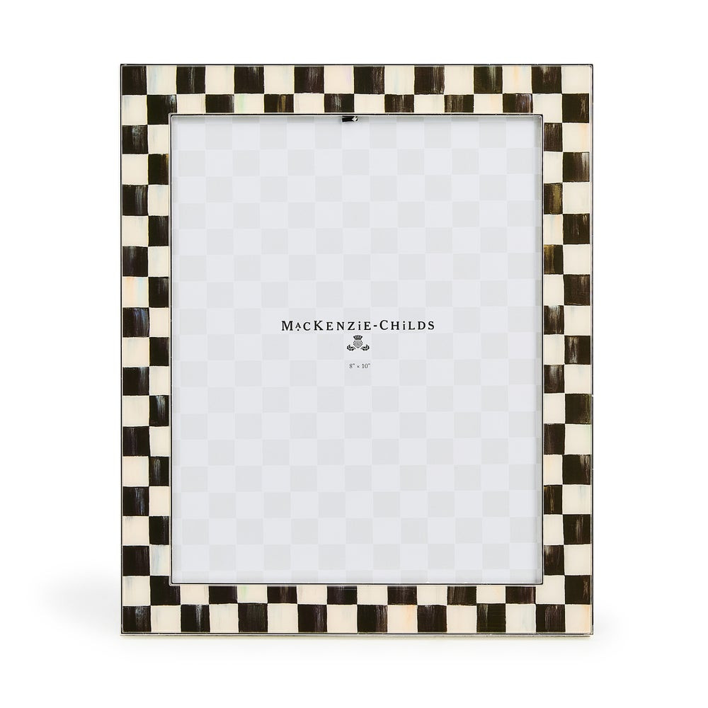 Courtly Check Silver Plated 8" x 10" Frame | MacKenzie-Childs