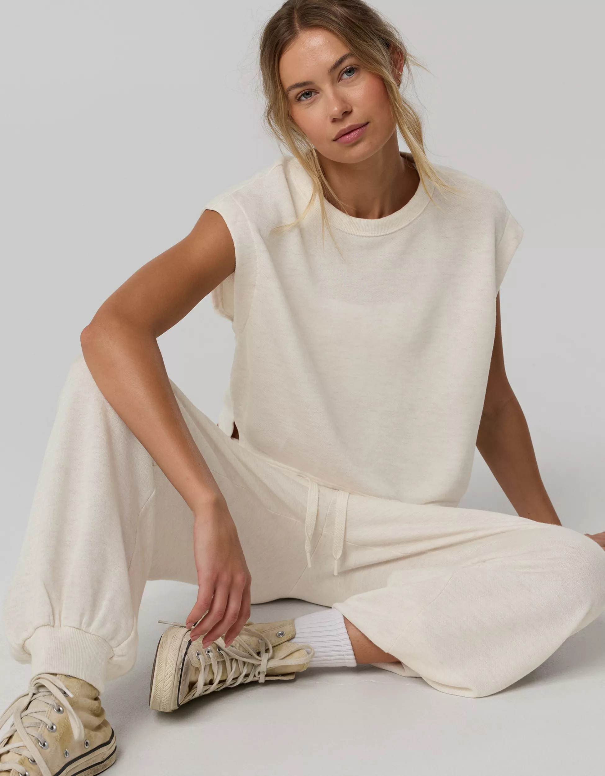 OFFLINE By Aerie Keep It 100 Terry Muscle T-Shirt | Aerie