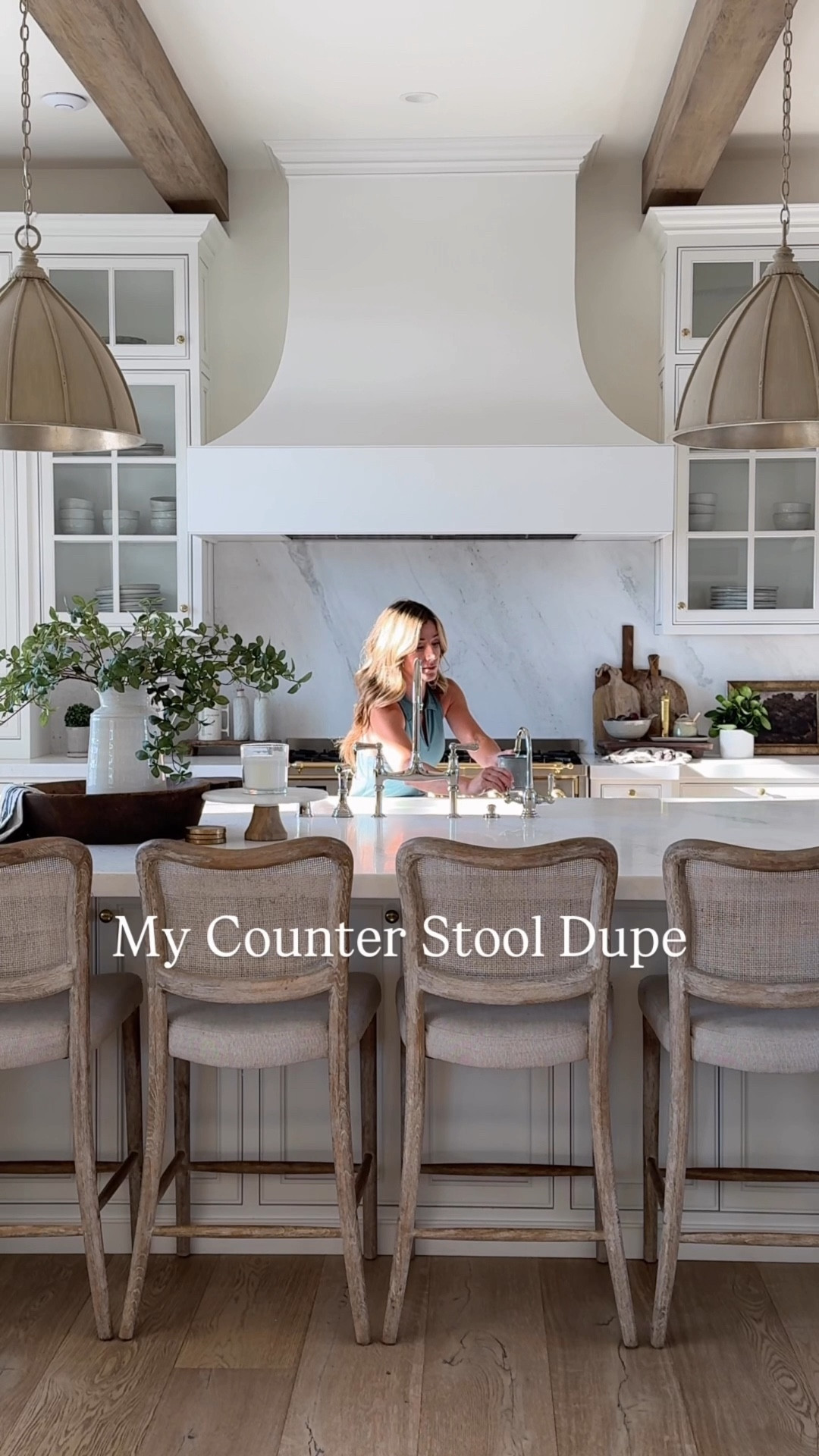 I love my counter stools but they are a splurge!  When I saw these I couldn’t believe how similar they are!  The biggest difference is these are bar stools and not counter stools, but if you are in the market for bar stools, I have talked to people who own and love the dupes!

#LTKSaleAlert #LTKHome