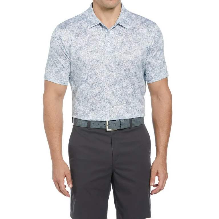 Ben Hogan Men's and Big Men’s All-over Confetti Print Golf Polo Shirt, up to Size 5XL | Walmart (US)