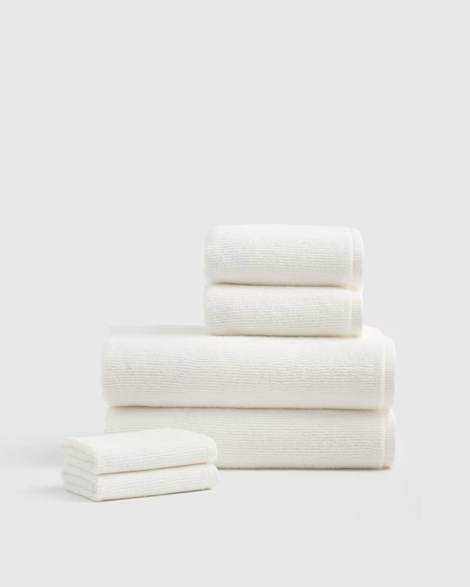 Turkish Ribbed Quick Dry Bath Towel Bundle | Quince
