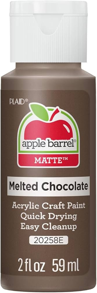Apple Barrel Acrylic Paint in Assorted Colors (2 oz), 20258, Melted Chocolate | Amazon (US)