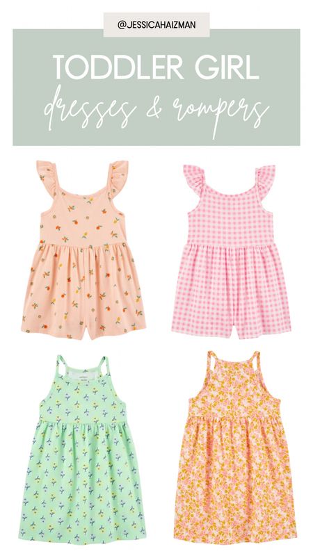 Toddler girl summer dresses and rompers from Carters! ☀️ 

#LTKkids #LTKSeasonal #LTKbaby