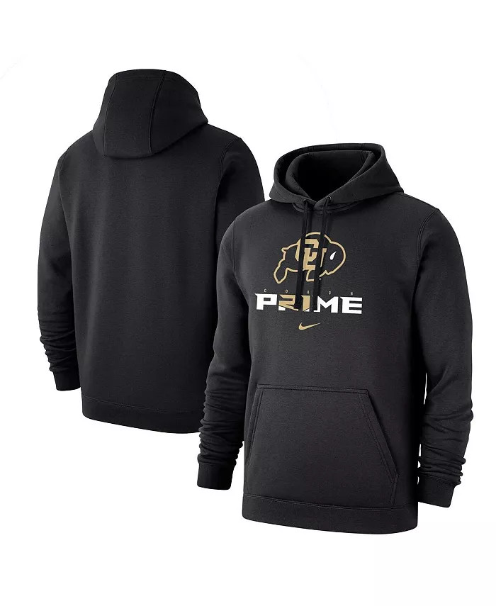 Men's Black Colorado Buffaloes Coach Prime Pullover Hoodie | Macy's