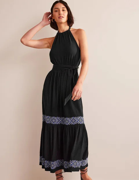 Embroidered Jersey Maxi Dress | Boden (UK & IE)