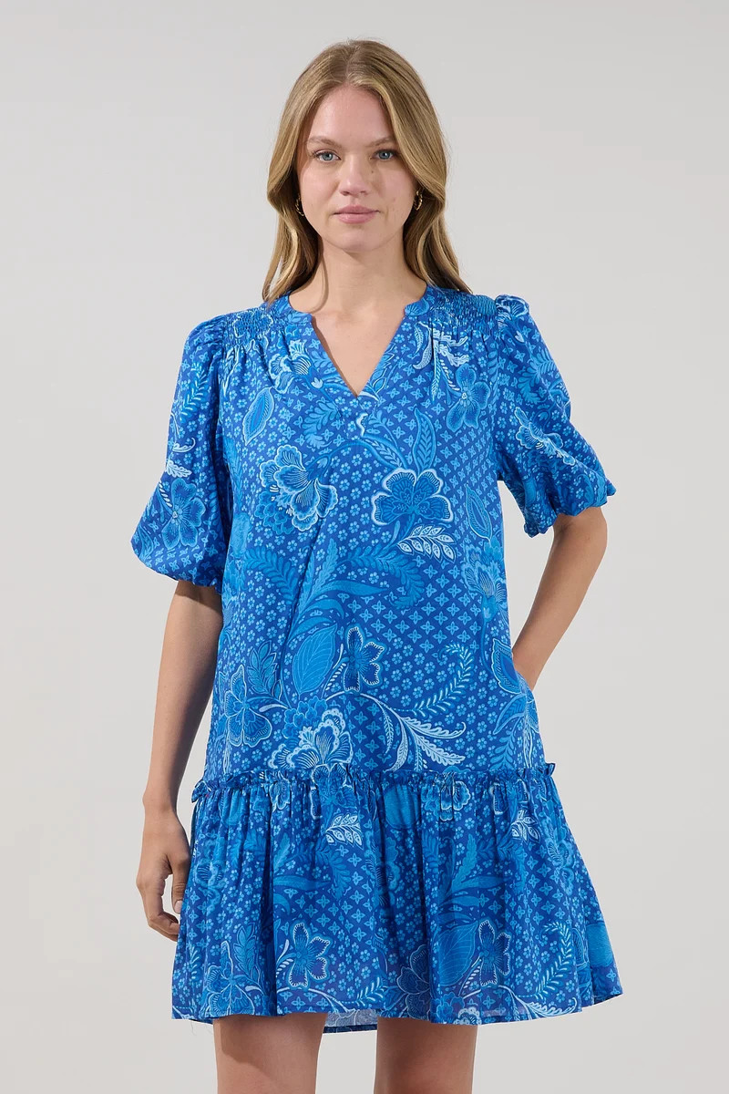 Berke Shift Mini Dress Moonlit | Sugarlips