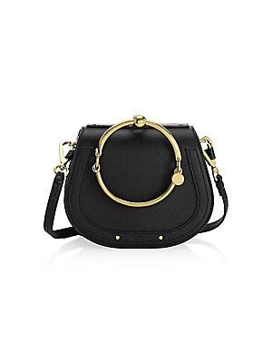 Small Nile Leather & Suede Bracelet Bag | Saks Fifth Avenue
