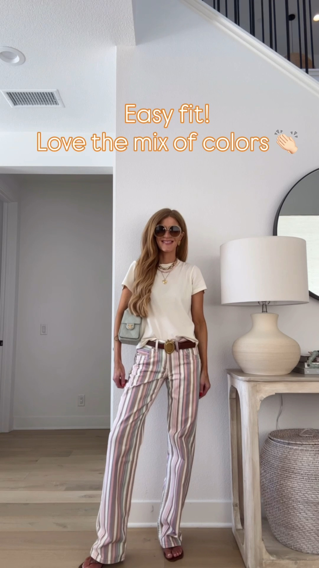 Wearing size 25 (us 0) in the jeans- so so comfy! Xs in the tee

#LTKootd #LTKOver40 #LTKSeasonal