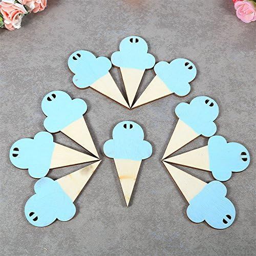 Amazon.com: Honey$Homey Wooden Ice Cream Garland Wall Hanging Decor for Baby Room, Nursery, Kids ... | Amazon (US)