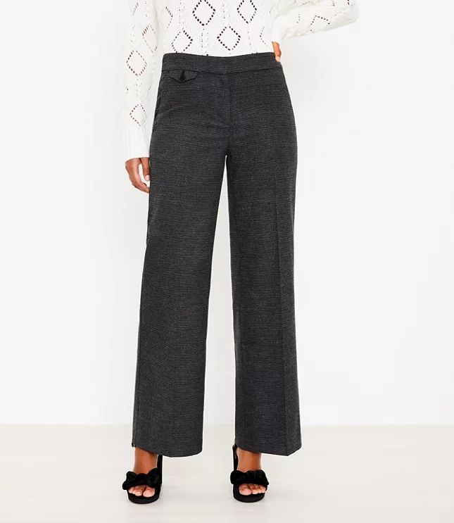 Button Pocket Trouser Pants in Brushed Flannel | LOFT | LOFT