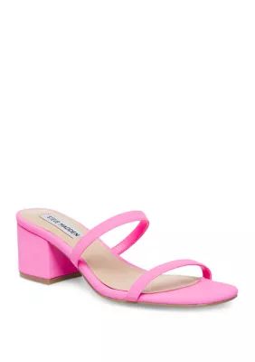 Steve Madden Women's Issy 2 Band Block Heel Sandals - - | Belk