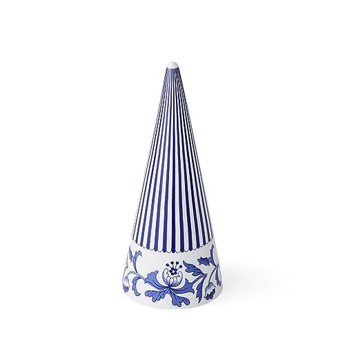 Spode Blue Italian Cone Shaped Topiary - 8 Inch Decorative Porcelain Figurine, Classic Blue & White Design Motif - Collector Accent for Tabletop, Mantel & Dining Room Display | Amazon (US)
