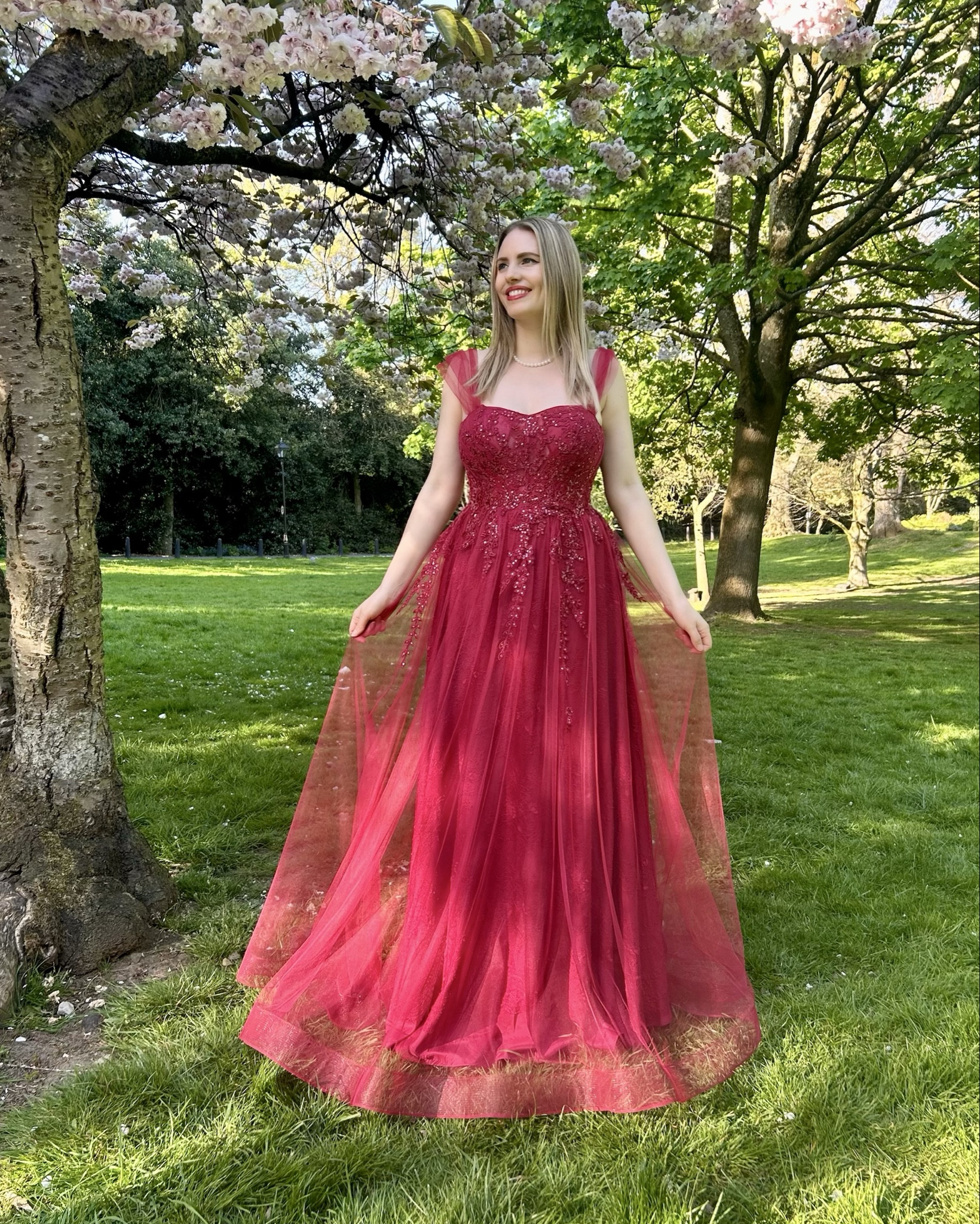 In love with this gorgeous dress by @jjshouseofficial AD You can use my discount code loretta0804 for 10% off your order ✨ 
 I’m wearing: A-line Sweetheart Off the Shoulder Floor-Length Tulle Floral Lace Prom Dresses With Appliques Lace 301851

#LTKstyletip #LTKspring #LTKdresses