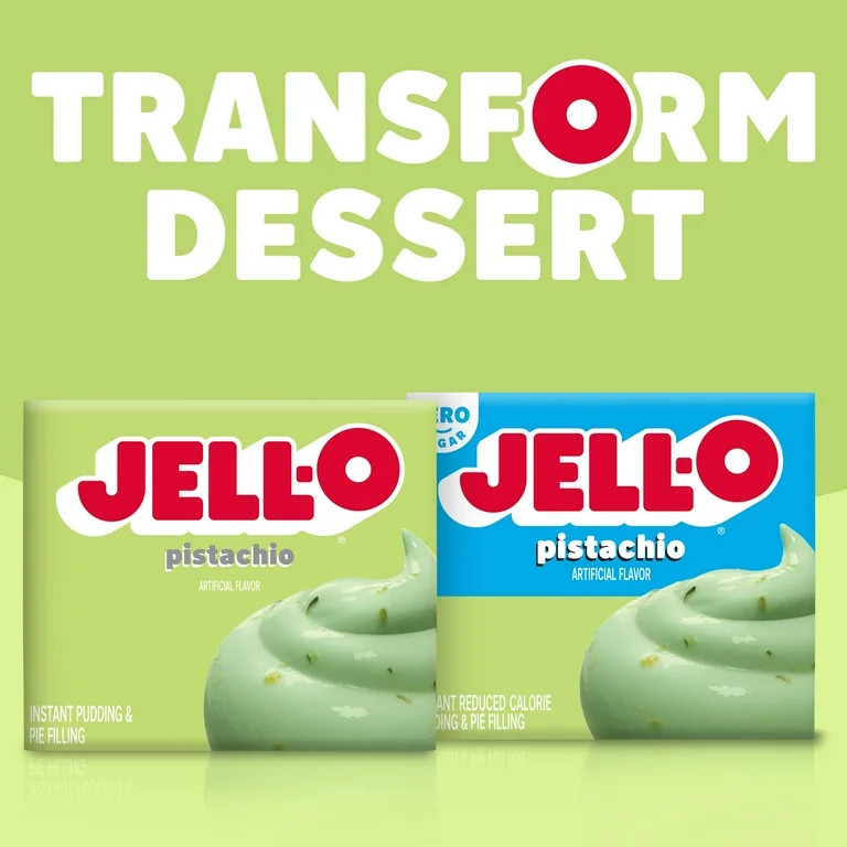 Jell-O Pistachio Instant Pudding Mix & Pie Filling, 3.4 oz. Box | Walmart (US)