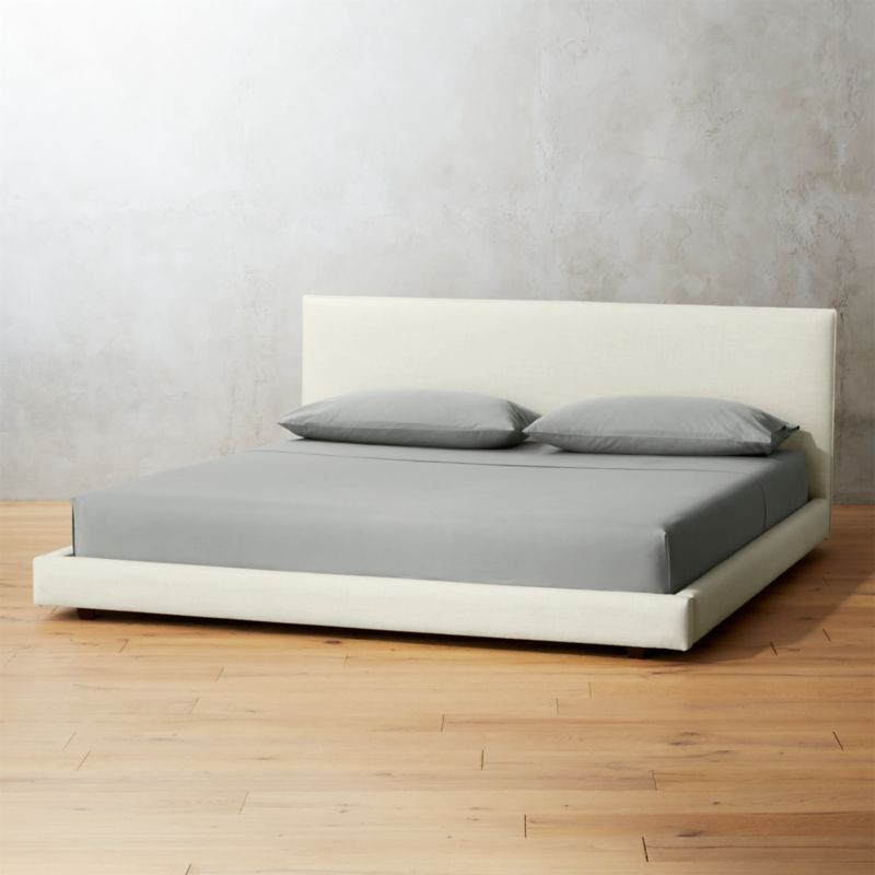 Facade Soft White King Bed + Reviews | CB2 | CB2