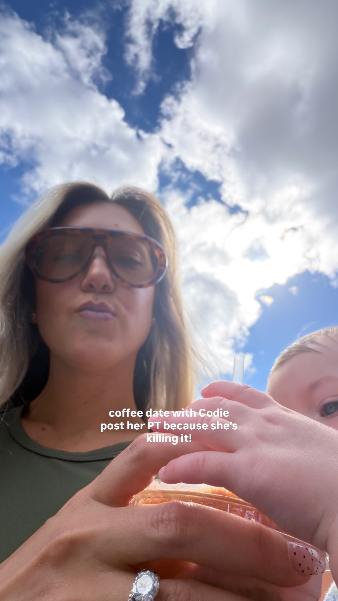coffee date with Codie post her PT because she’s killing it!