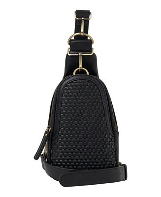 Urban Originals Liberty Woven Faux Leather Sling Bag - Macy's | Macy's