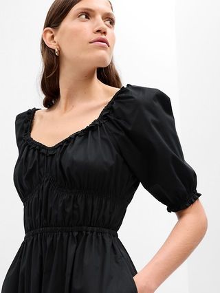 Puff Sleeve Midi Dress | Gap (US)