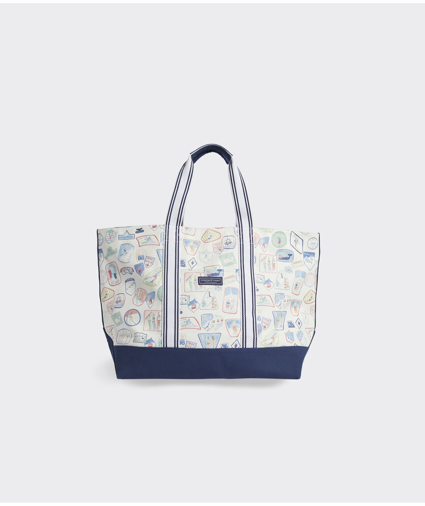 Ski Patch Print Large Heritage Tote | vineyard vines