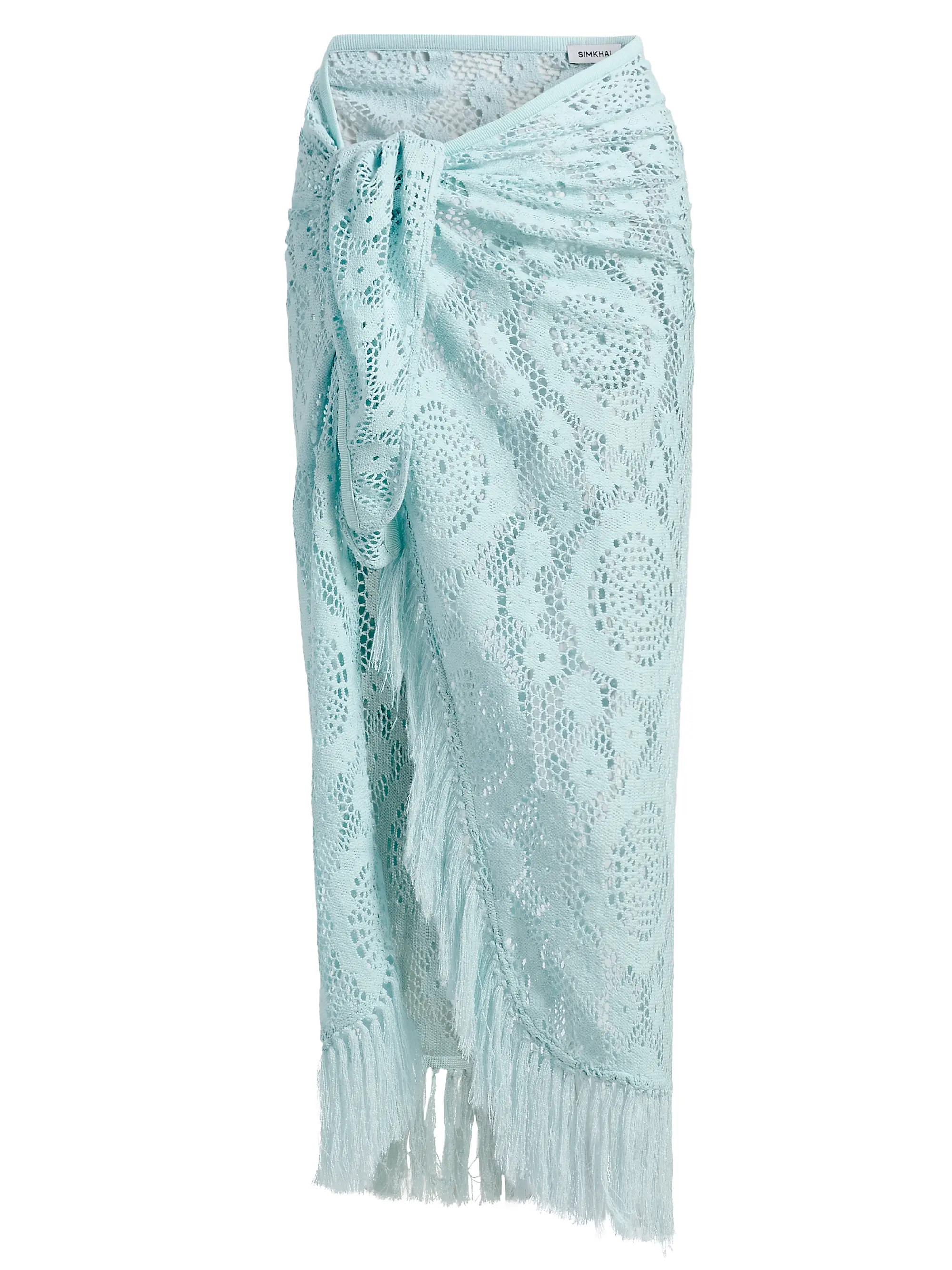 Thyri Crochet Fringe-Trim Parreo | Saks Fifth Avenue