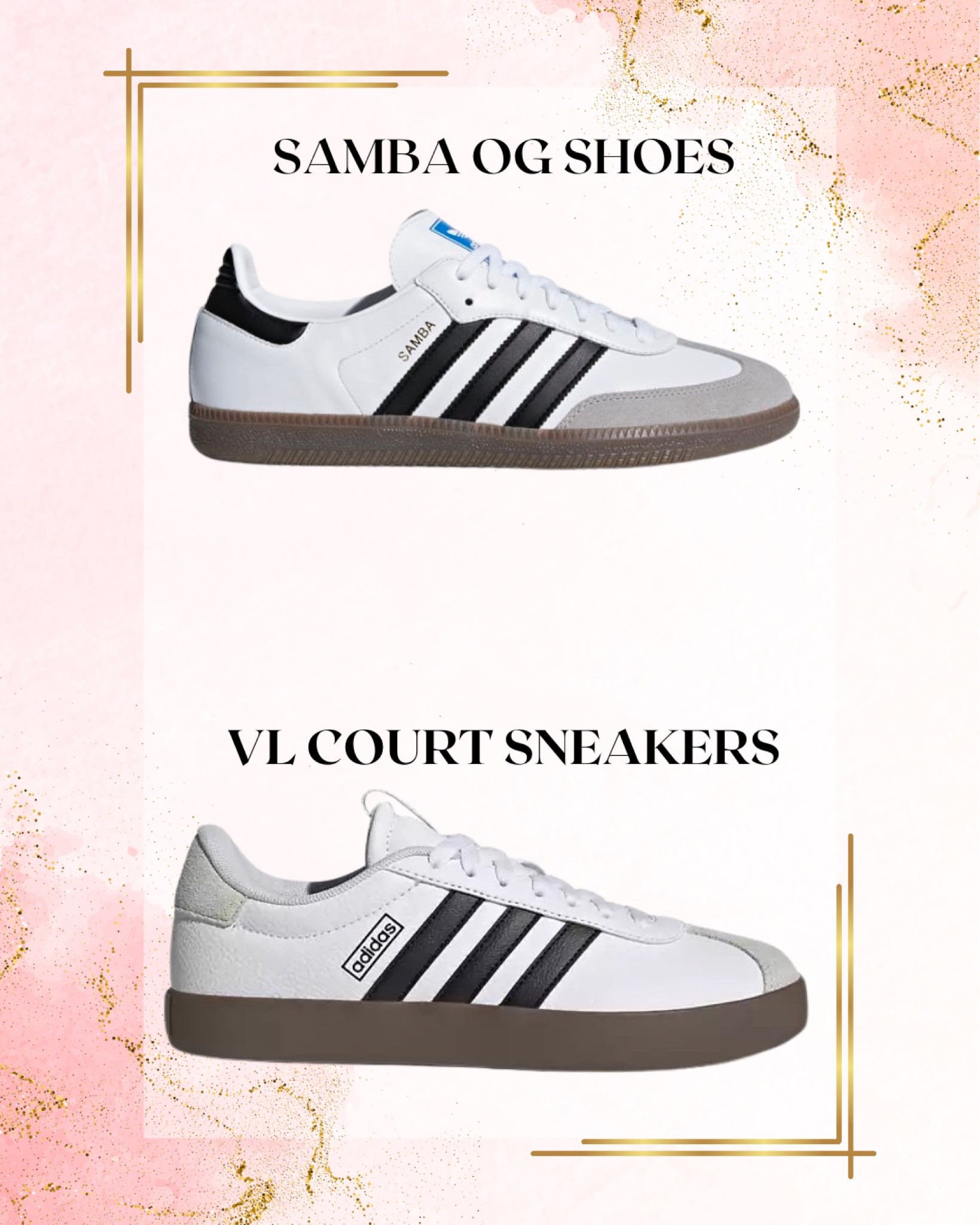 ADIDAS SAMBA OG SHOES & VL COURT SNEAKERS 

#LTKfindsunder100 #LTKshoecrush #LTKstyletip