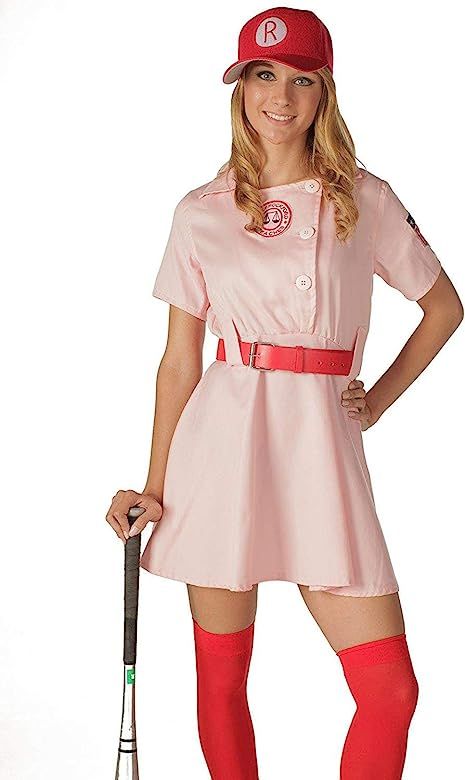 Rockford Peaches AAGPBL Baseball Dress Halloween Costume Cosplay | Amazon (US)