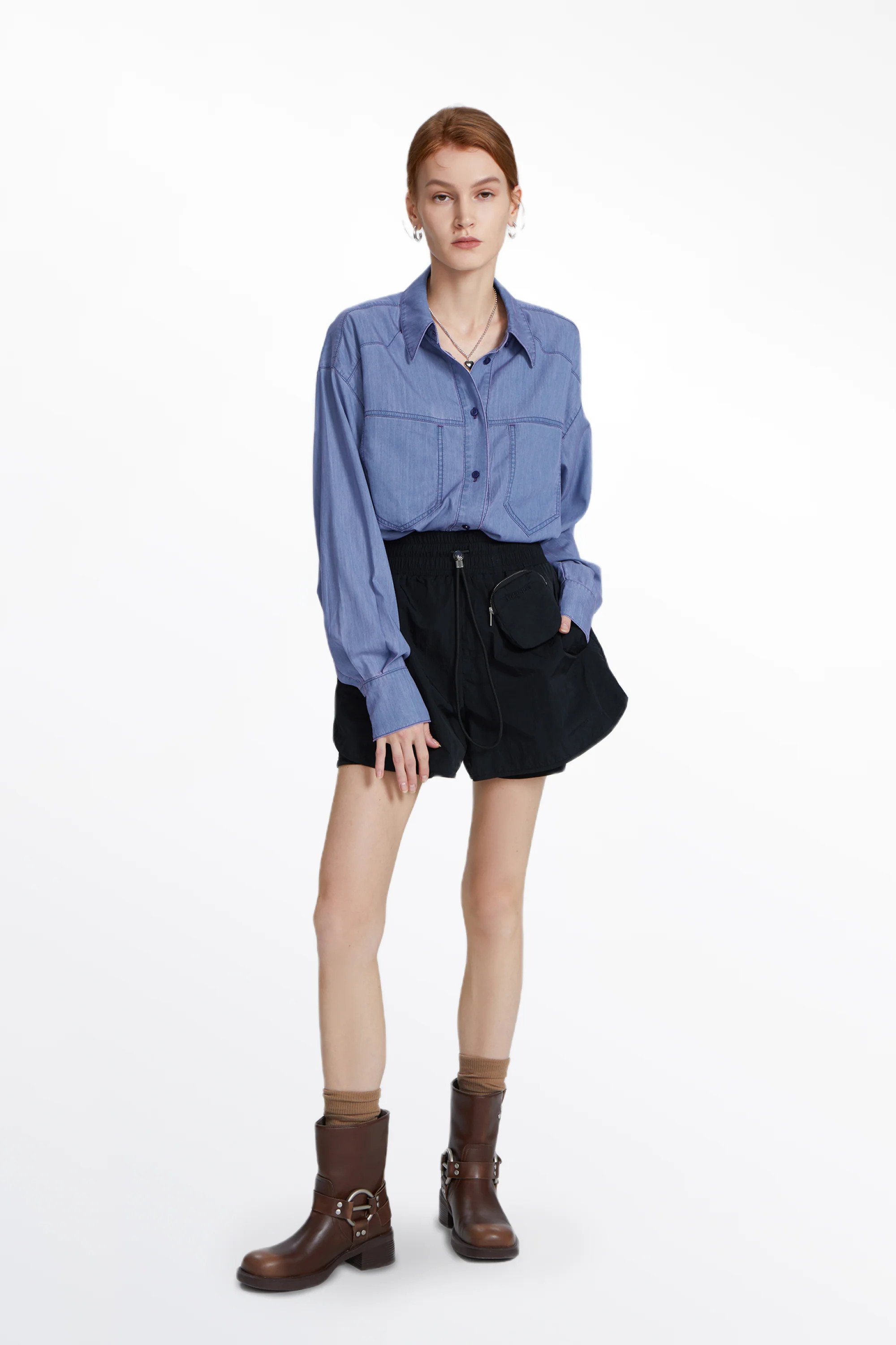 Parker Sun Protective Shirt in UPF50+ Tencel Denim | Fabrique