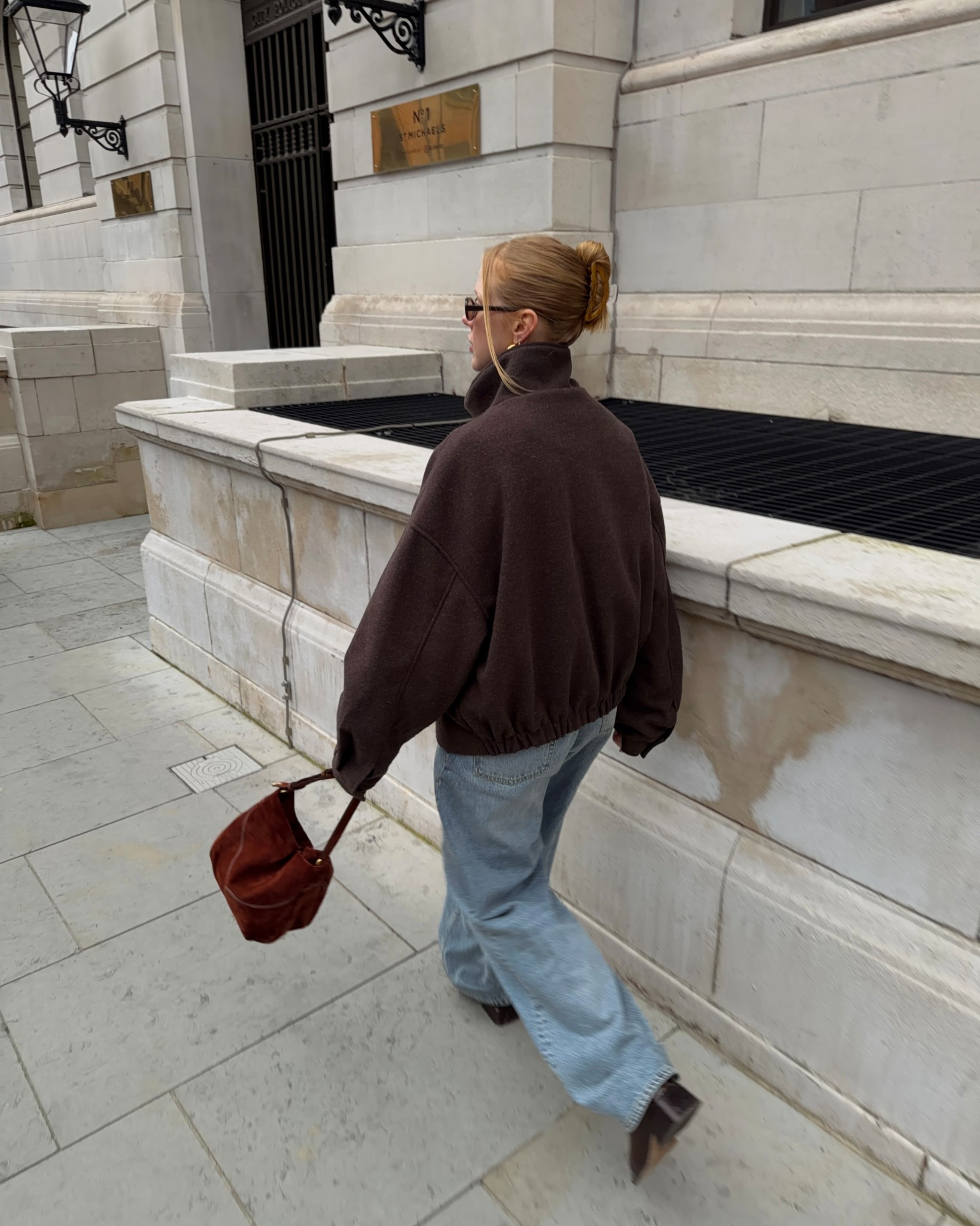 Brown Jacket, Baggy Jeans, 90s Jeans, Brown Patent Boots, Suede Bag 

#LTKuk #LTKwinter #LTKautumn
