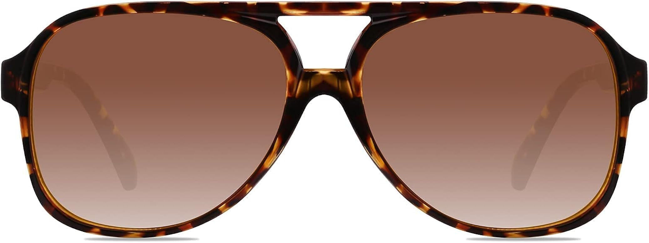 YDAOWKN Classic Vintage Aviator Sunglasses for Women Men Large Frame Retro 70s Sunglasses | Amazon (US)