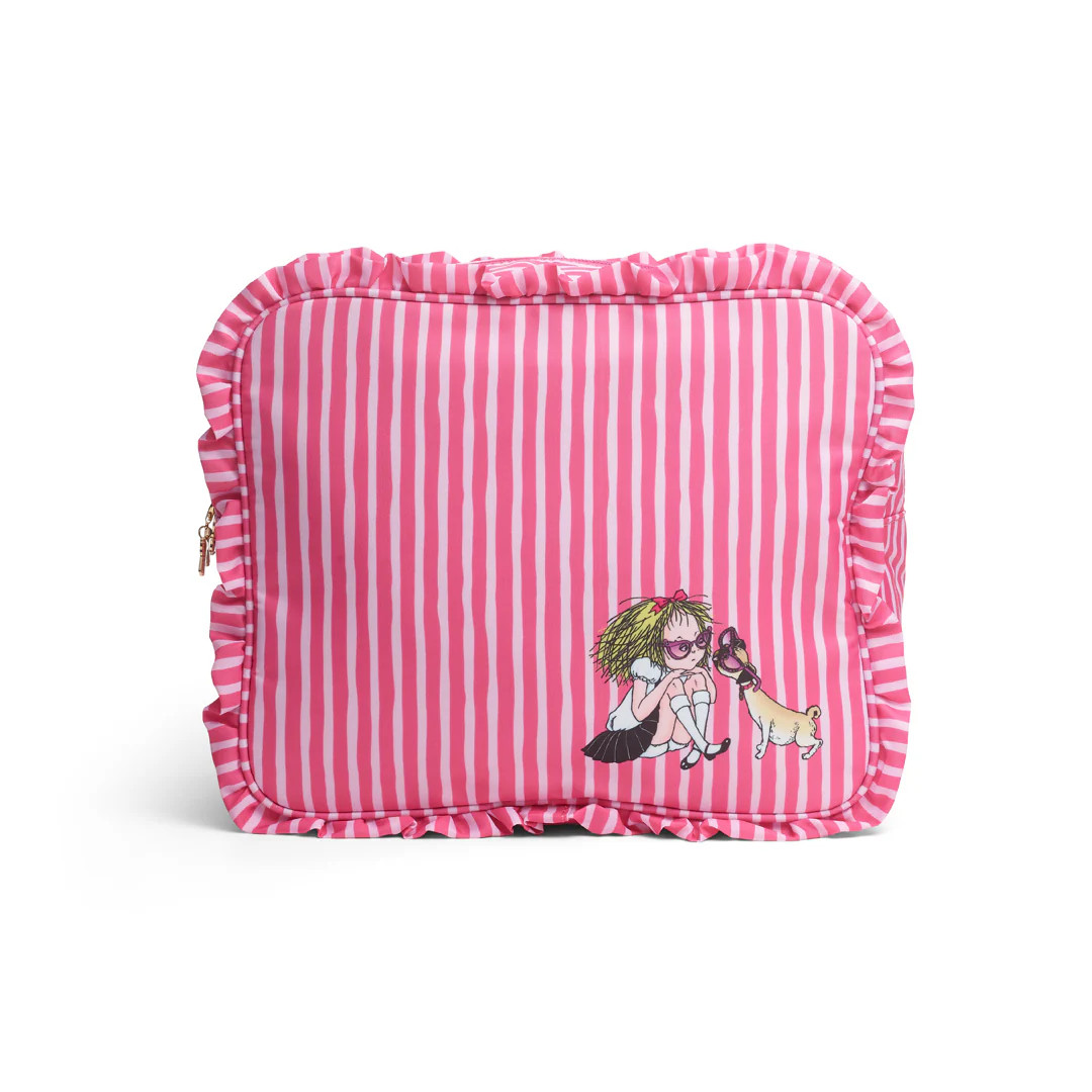 Eloise & Weenie Large Ruffle Nylon Bag | Penny Linn Designs