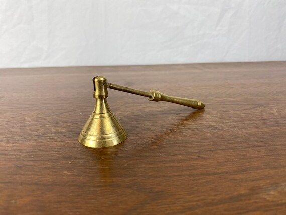 Small Vintage Brass Candle Snuffer | Etsy (US)