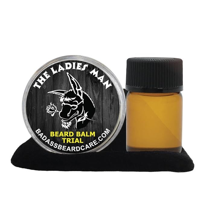 Badass Beard Care Beard Oil and Balm Trial Pack For Men - The Ladies Man Scent - Natural Ingredie... | Amazon (US)