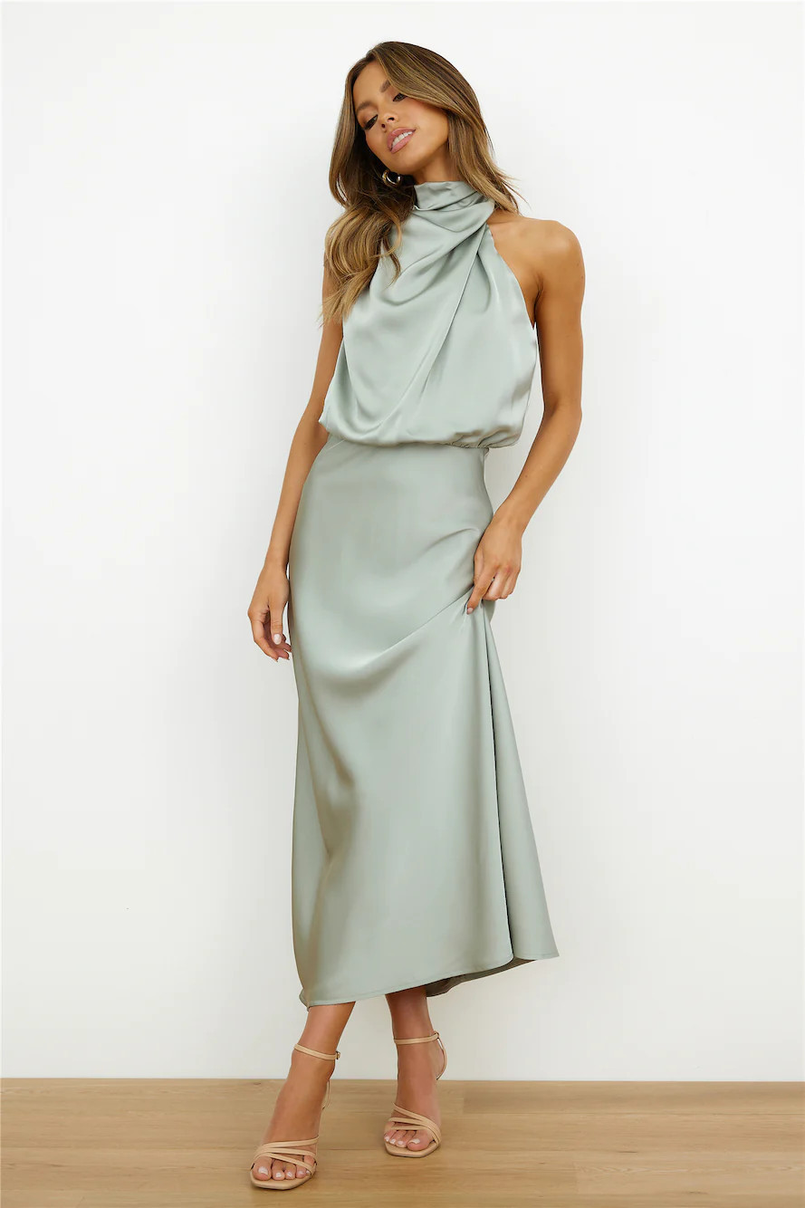 Switch Over Maxi Dress Sage | Hello Molly (AU)
