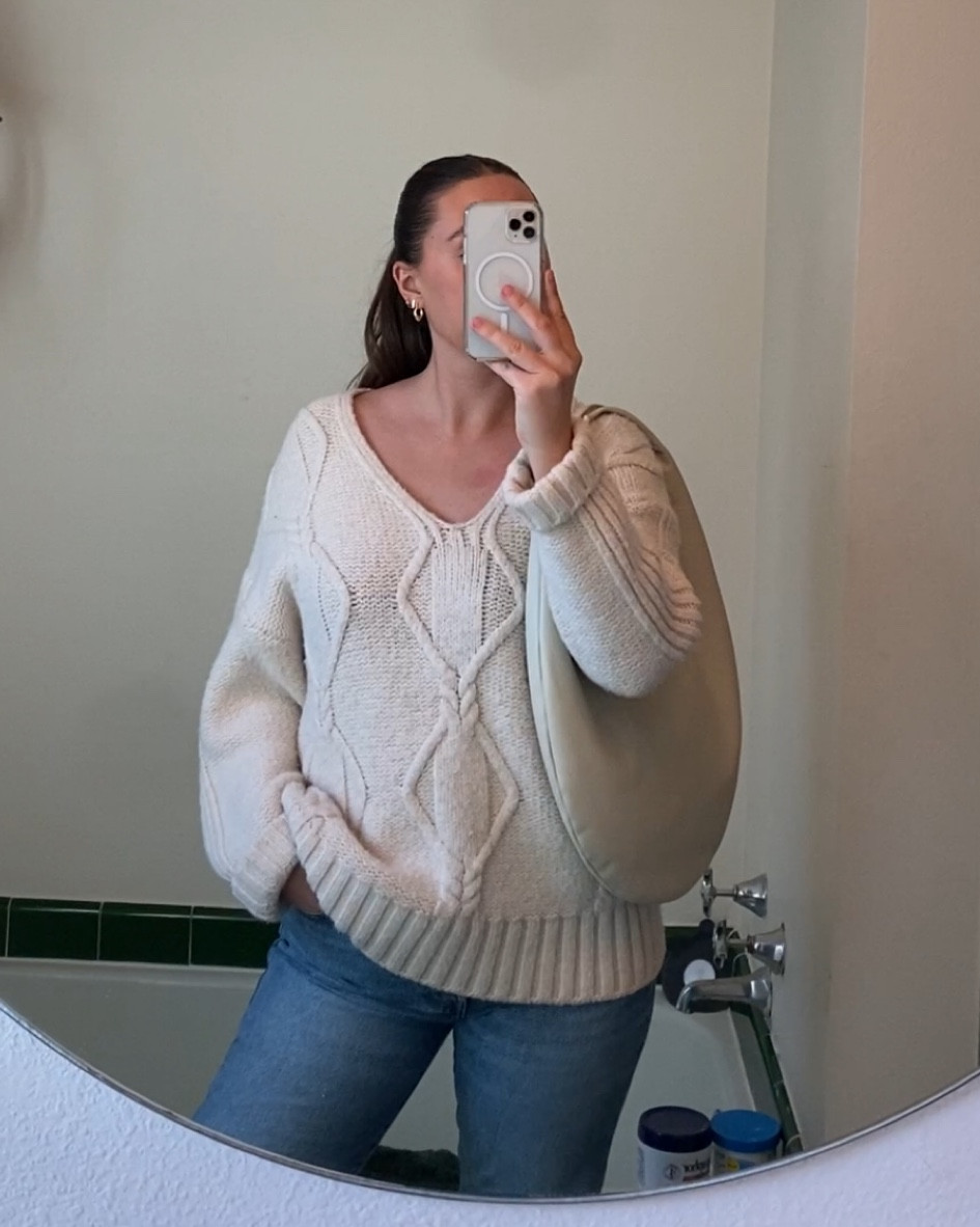 cable knit sweater 

#LTKMostLoved #LTKstyletip #LTKSeasonal