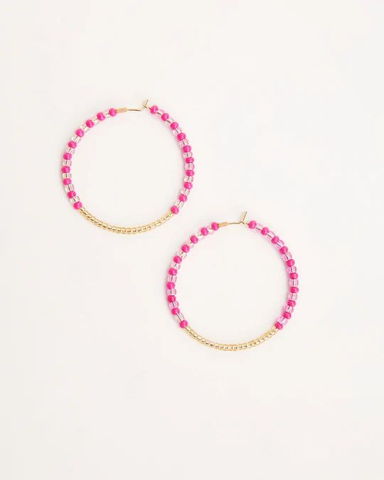 Orla Beaded Hoop Earrings | VICI Collection