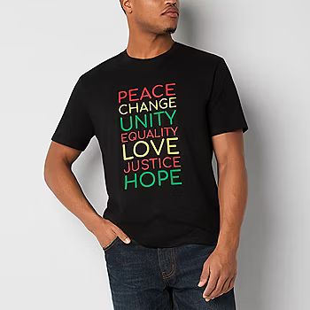 new!Hope & Wonder Black History Month Adult Short Sleeve 'Unity' Graphic T-Shirt | JCPenney