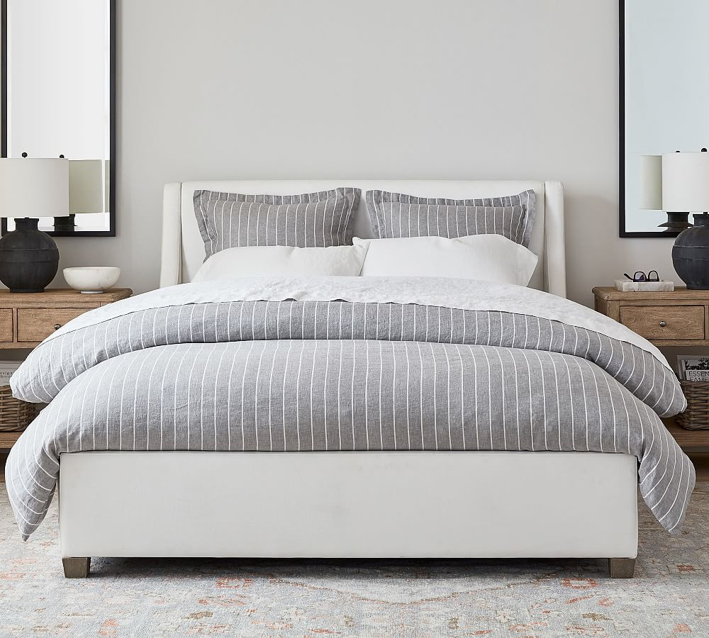York Upholstered Platform Bed | Pottery Barn (US)