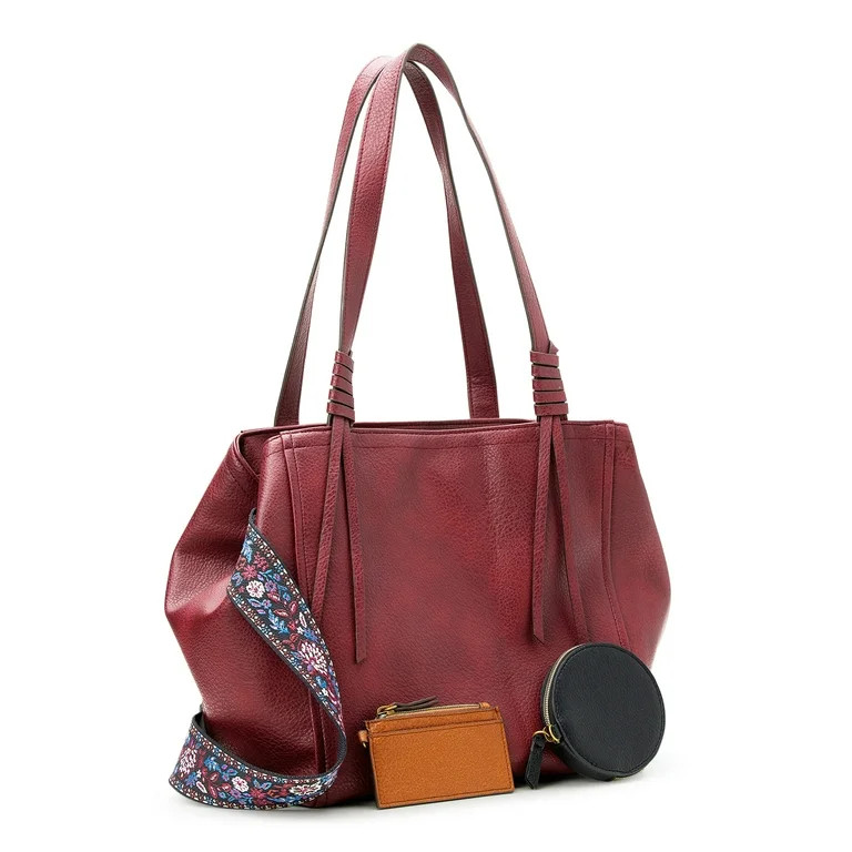 The Pioneer Woman Liddy Tote Handbag, Windsor Wine, Women's | Walmart (US)