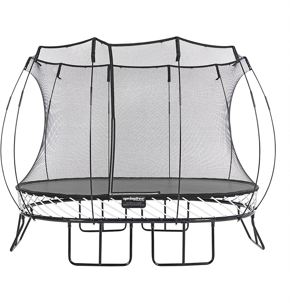 Springfree Outdoor Compact Oval Trampoline with FlexiNet Enclosure and Soft Edge Jumping Mat | Amazon (US)